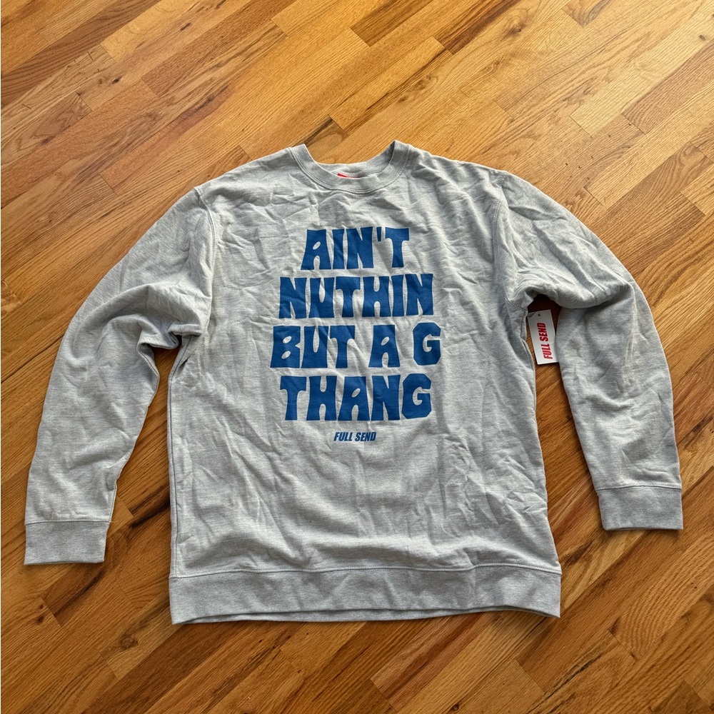 ull Send Nelk Boys grey and blue crewneck sweatshirt size XL